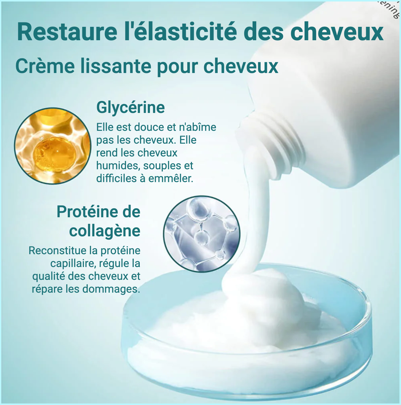 Crème lissante pour cheveux | Achetez 2, obtenez 1 GRATUIT !